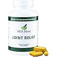 M.D. Joint Relief - Expert Formulated Supplement - Knees, HIPS, Ankles Movement & Mobility - Daily Wellness Blend - Collagen, Hydrolyzed, Glucosamine, BioPerine, Turmeric - 120 Capsules (Pack of 1)