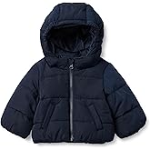 Amazon Essentials x Sofia Grainge Babies, Toddlers, and Boys' Water-Resistant Hooded Puffer Jacket