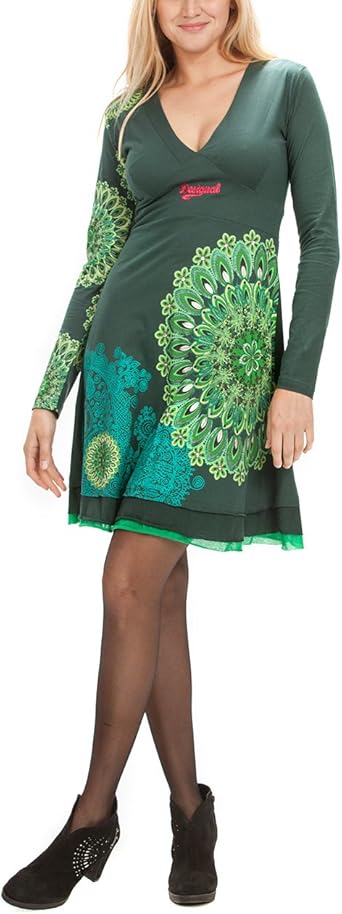 Robe desigual verte Clearance