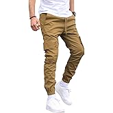 M Menmentings Men's Outdoor Jogging Casual Sweatpants Stretch Waist Lightweight Cargo Pants
