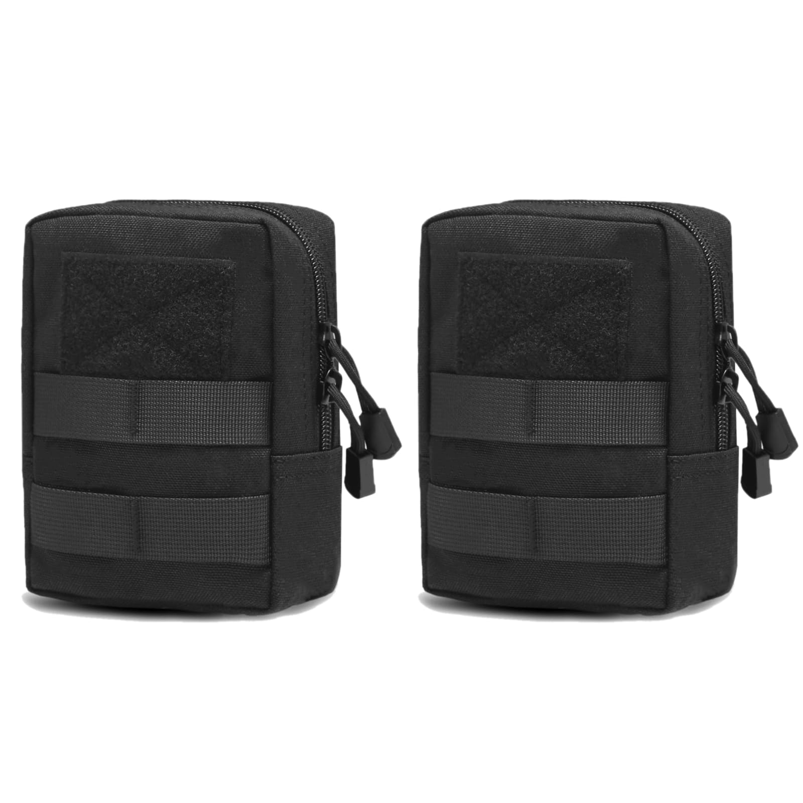 TRIWONDER Molle Pouches EDC Utility Belt Pouch Small Gadget Tool Bag for Tactical Accessories Backpack Vest (Black - 2 Pcs)