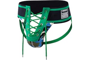 JOCKMAIL Men's Briefs Jock Strap Athletic Supporter Wide Belt Comfortable Men Sport Underwear Briefs for Gym Sport