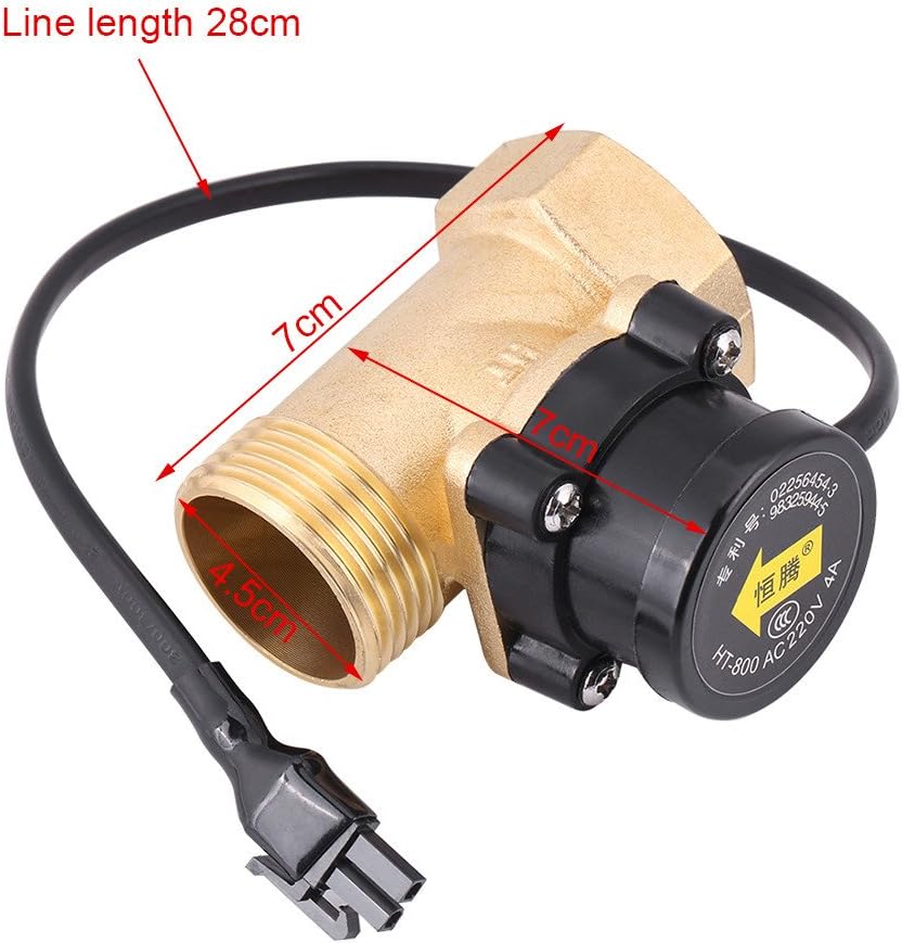 Pipe Boosting Pump with Magnetic Water Sensor Switch for Low Water Pressure Automatic Electronic Control Shower Solar Heater Water Circulation Machine HT-800 G1 Thread 220V - Image 3