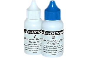 ARCTIC SILVER ArctiClean 60ml Kit 1 & 2 Thermal Grease Paste Compound Remover and Purifier