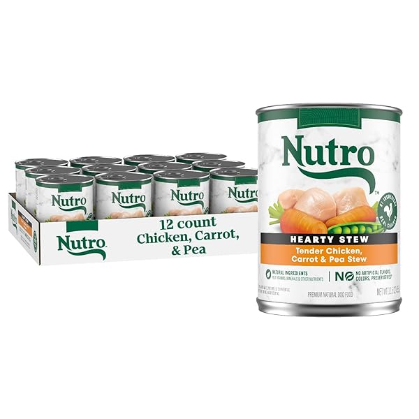 NUTRO HEARTY STEW CANNED WET DOG FOOD, NATURAL...