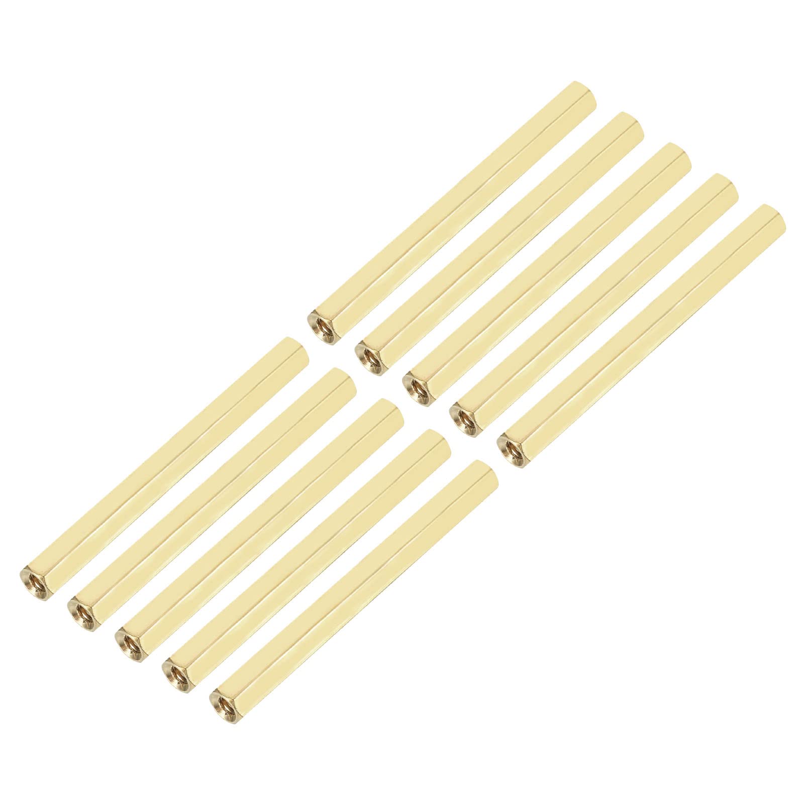 YOKIVE 20 Pcs Brass Hex Straight Spacer, Standoff Spacer with Female Thread | Fixing the Motherboard, Great for Electronics Industries (M3 x 5 x 60mm) — image 1