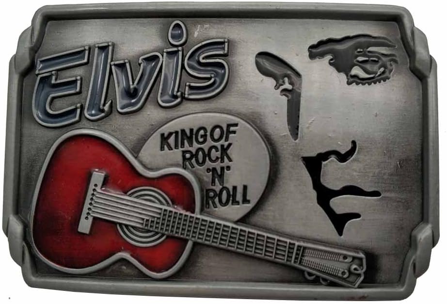 Elvis Rock N Roll Music Belt Buckle