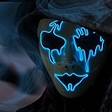 Wetufin Halloween Purge Mask Led Light Up Mask