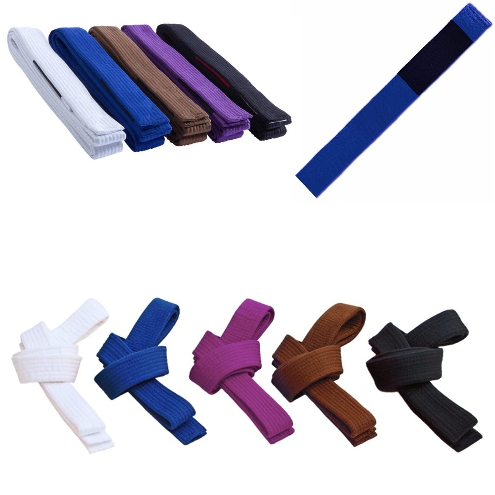 mmasport BJJ Belt Jiu Jitsu Kimono - gi 100% Cotton 5 mm Thick Padded in EVA Various Colours (Blue, 300 cm)