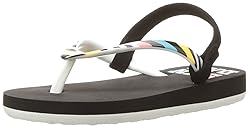 Roxy Kids' TW Pebbles VI Flip Flop Sandals, peach