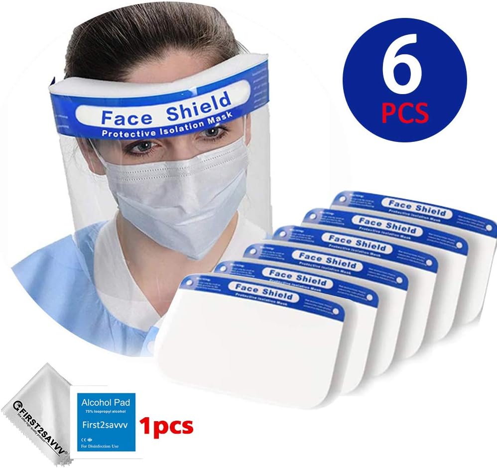 Clear Plastic Splash Guard Visors, AntiFog Protective Cover Anti