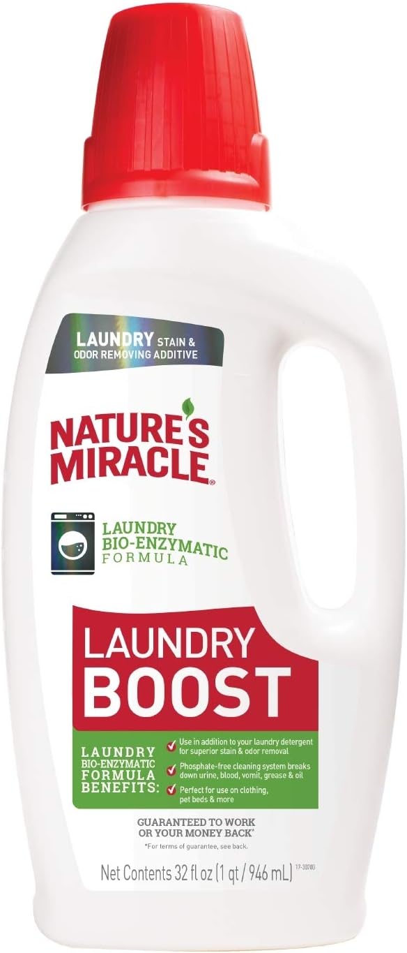 Nature’s Miracle Laundry Boost 32 fl oz, Laundry BioEnzymatic Formula