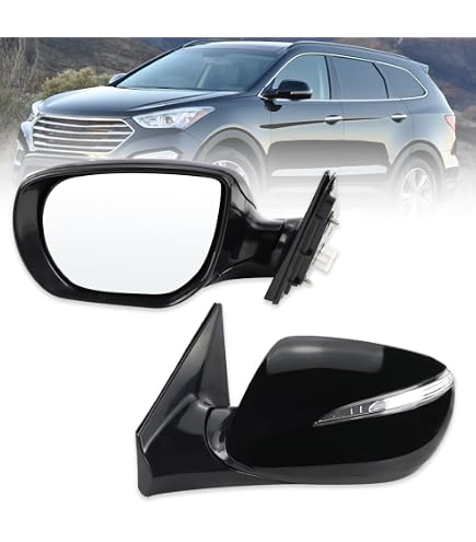 Driver Side View Mirror Power Heated Body Color Fits 07-12 SANTA FE 8148173