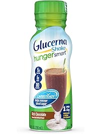 Glucerna Hunger Smart Shake, to Help Manage Blood Sugar, Rich Chocolate, 10 fl oz, 24 Count