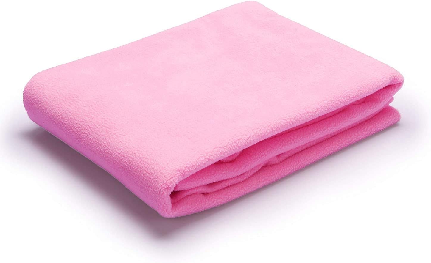 Umanac Baby Waterproof Crib Sheet, Bed Pad, Bed Wetting Underpads, Washable, Reusable Baby Bed Mattress Protector for Toddler, Children and Adults Pink, Large (140cm x 100cm) : Baby