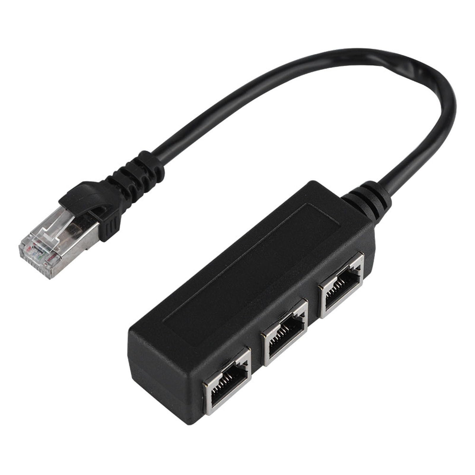 Ethernet Adapter Splitter, 1 Male To 3 Female Port Ethernet Extension Cord Ethernet Extension Cord Cable Female Port Transfer Connecter Splitter