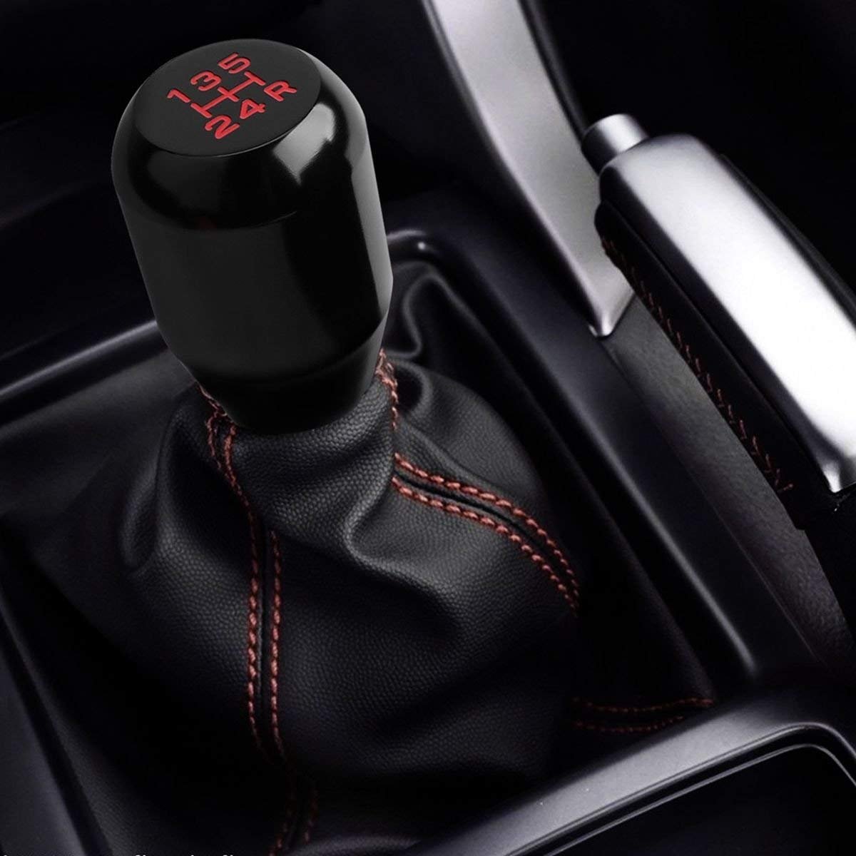 SAILINE Shifter Adattatore Universale 5 velocità Manuale in Metallo Cromato pomello Leva del Cambio Stick Penna Maniglia Testa Auto Styling Accessori Racing Style