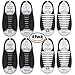 No Tie Shoelaces for Kid Adult Silicone Flat Elastic Running Shoe Laces