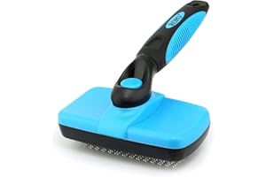 ROPO Self-cleaning Dog Cat Brush for Shedding Grooming, Pet Hair Brush Tool with Protective Ball Head for Dematting and Removing Loose Fur, Undercoat, Mats, Tangles, Knots, Suitable for all Pets