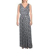 Ralph Lauren Womens Belted Maxi Dress, Blue, 14