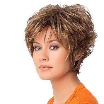 Amazon Com Becoler Fashion Wig Short Haircut Curly Color