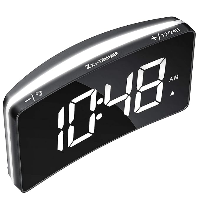 Mpow Digital Alarm Clock with Night Light, Full Range Brightness Dimmer
