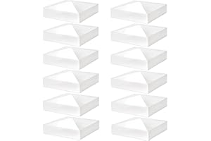 Hiceeden 12 Pack 5" x 5" Vinyl Fence Post Caps, Pyramid PVC Deck Post Caps, Decking Caps for Mailbox, Lamp Post, Deck, Dock, White