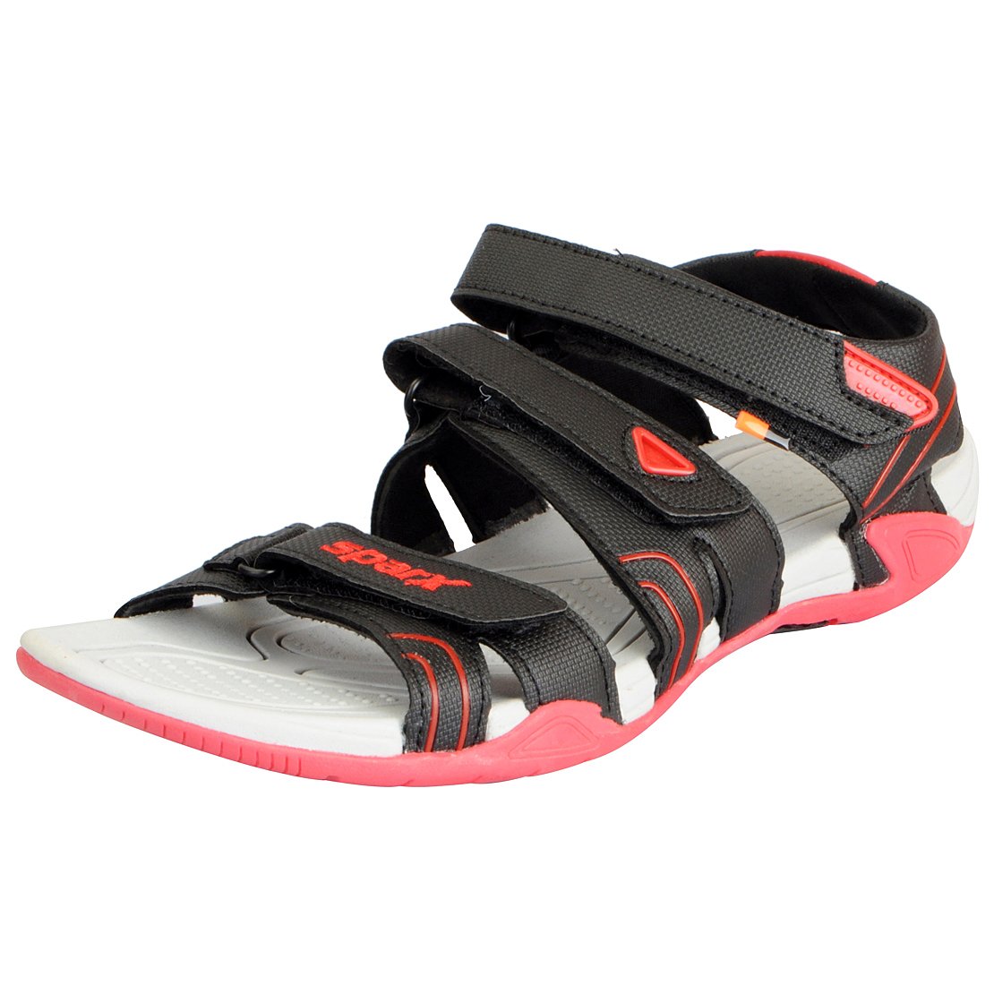 Sparx Men's Black Red Sandals SS_43740 Buy Online at Low Prices in