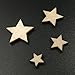 WINGONEER 200pcs Mixed Size Natural Wood Color Little Star Shaped Wooden Crafting Sewing Scarpbooking DIY Buttons
