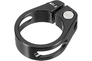 PATIKIL 31.8mm Cycles Bike Seat Post Clamp, Aluminum Alloy Seat Tube Clip Bike Quick Release Clamp for Mountain Bike Road Bik