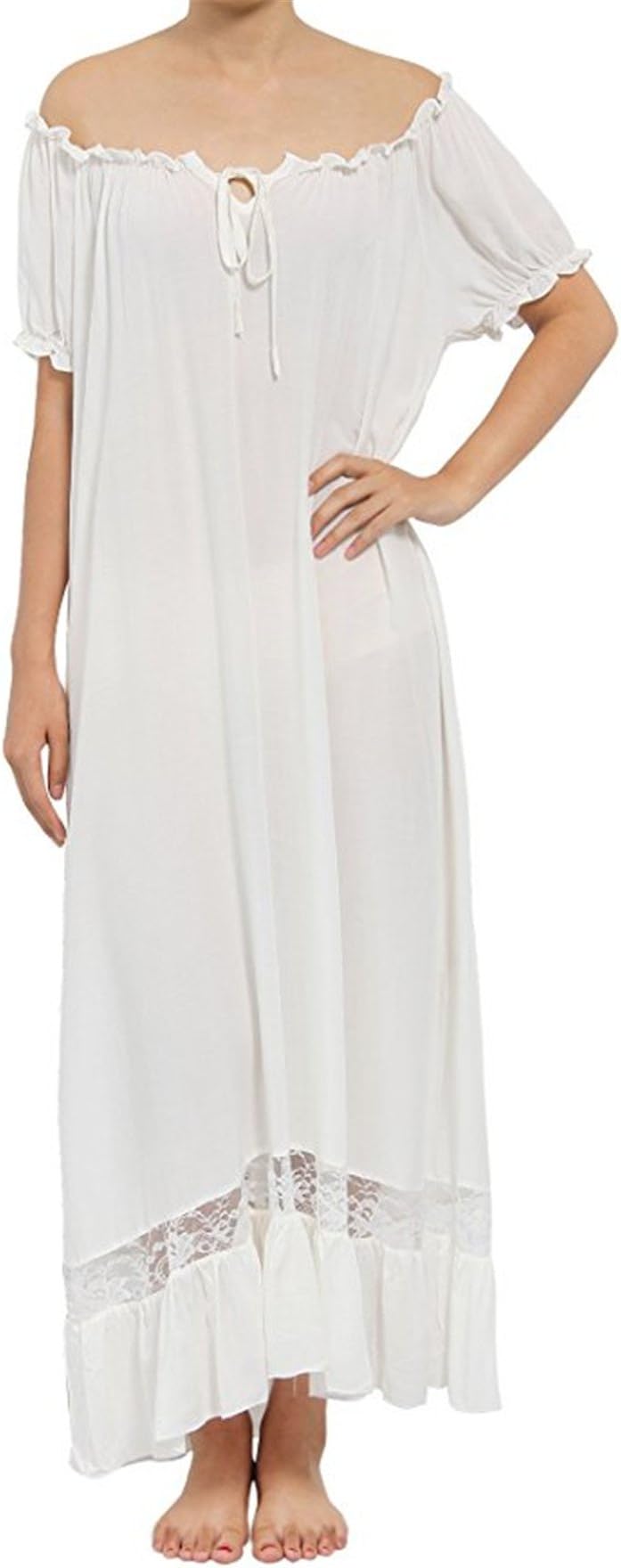 Lalander Womens Super Soft Cotton Vintage Sleepwear Pajamas