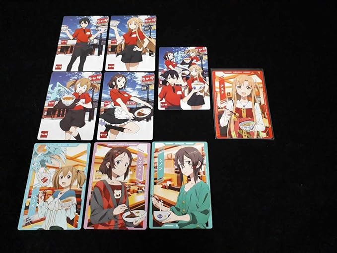 Amazon ソードアート オンライン オーディナルスケール なか卯 コラボ 限定カード まとめセット アスナ ホロ仕様 ホビーグッツ アニメ 萌えグッズ 通販