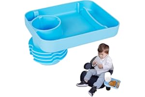 ZZFENGKR Travel Tray for Kids Car Seat with Cup Holder for Toddler, Kids Portable CarSeat Food Snack Tray for Road Trip