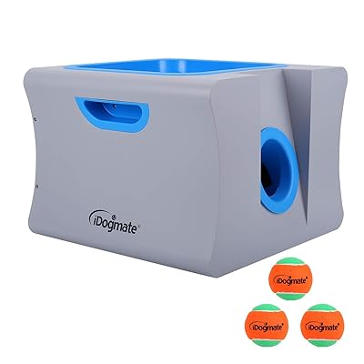 IDOGMATE Big Dog Ball Launcher, Automatic Rechargeable Tennis Ball Thrower Machine