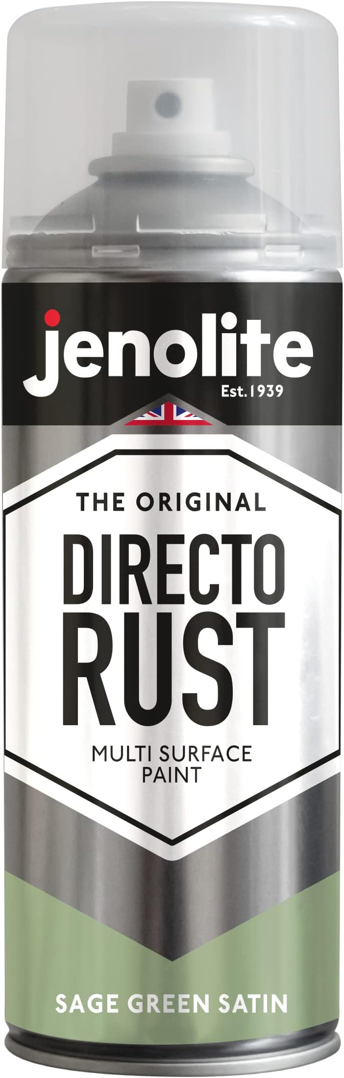 Jenolite Directorust Satin Sage Green 400ml Direct To Rust Spray Paint