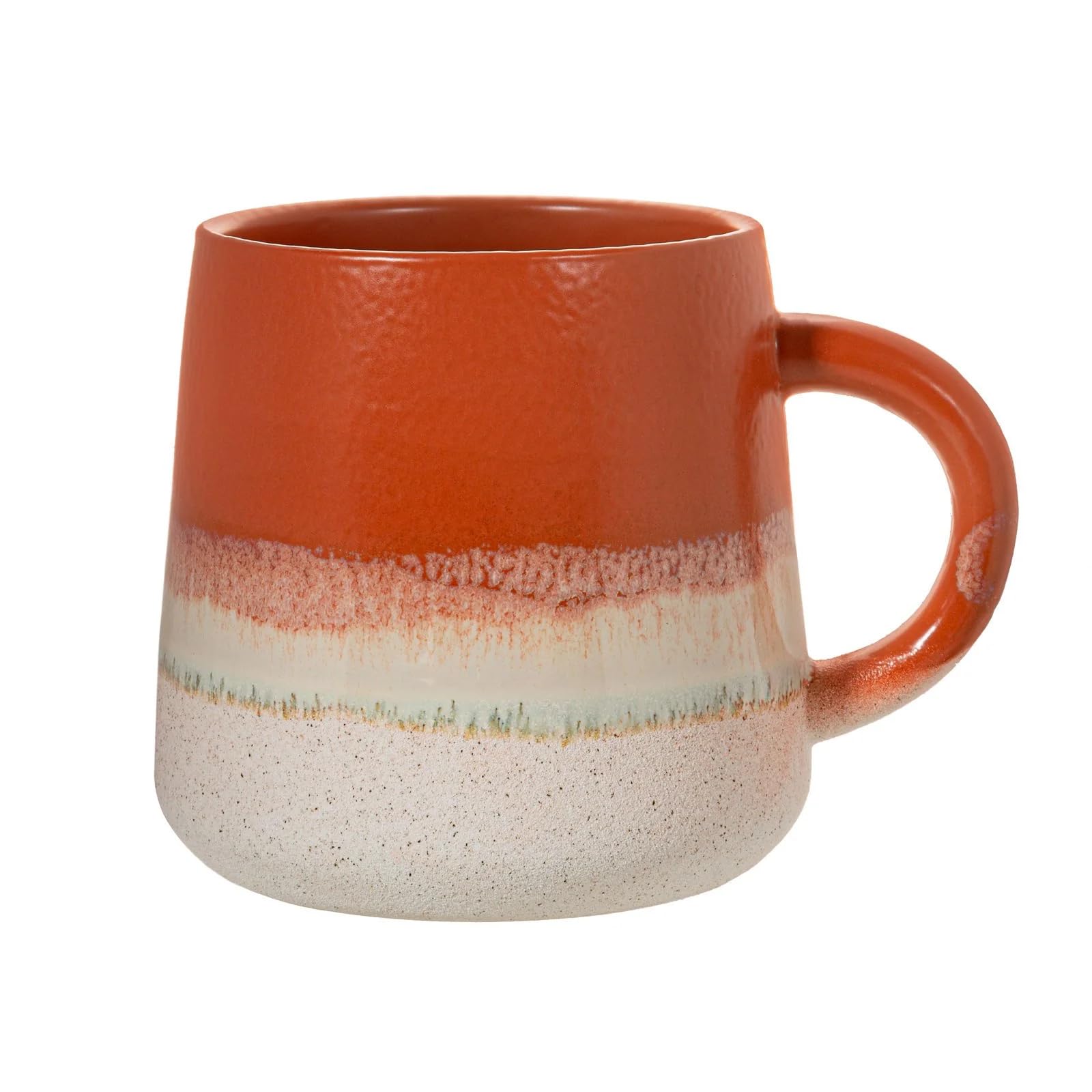 Sass & Belle Mojave Glaze Terracotta Mug - Ceramic Coffee Mug and Tea Cup with Artisan Finish Stylish Home Decor Kitchen Accessory Designed by Sass and Belle