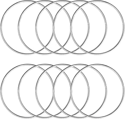 KALIONE 10 Pcs 2 Inch Metal Rings Craft Hoops for Macrame Dream Catchers Silver
