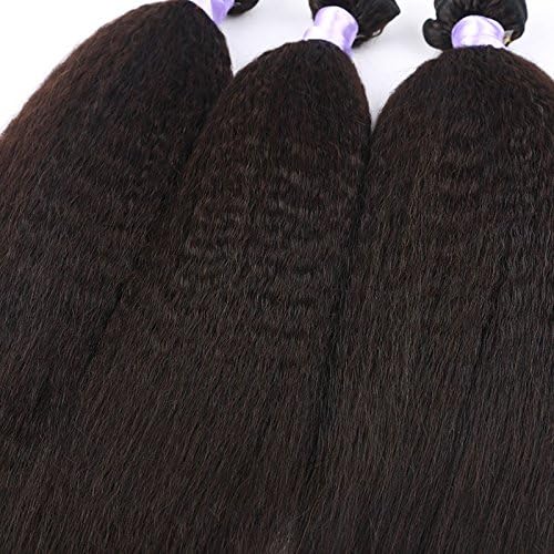Angelbabyhair 6A Brazalian Kinky Straight Hair Weave 3pcs Lot Coarse Yaki Virgin Hair Italia 300g(26 26 26inch)