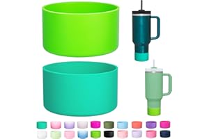 LONPARRY 2-Pack Silicone Boot for Stanley 40 30 oz Quencher Adventure Tumbler, IceFlow 30 20 oz, Stanley Cup Protector