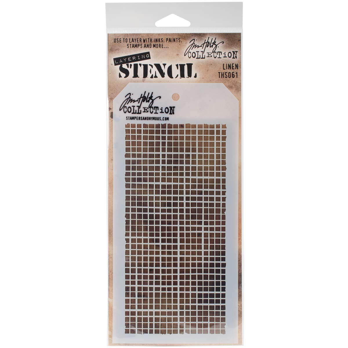 Stampers Anonymous THS061 Tim Holtz Layered Stencil, Multi-Colour, 4.125 x 8.5-Inch