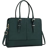 Laptop Bag for Women Leather Work Tote 15.6 Inch Laptop for Computer Bag Waterproof Business Office Professional Large Capaci