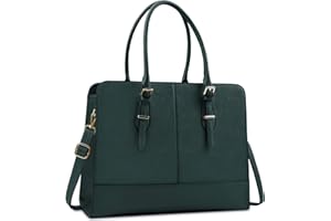 KTMOUW Laptop Bag for Women Leather Work Tote 15.6 Inch Laptop for Computer Messenger Bag Waterproof Briefcase Business Office Professional Large Capacity Handbag Shoulder Teacher Nurse Bag