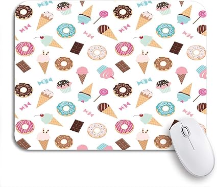 Amazon Co Jp Ecomaomi 可愛いマウスパッド バースデーパターンスイーツアイスクリームドーナツカップケーキチョコレートバーノンスリップラバーバッキングコンピュータマウスパッドノートブックマウスマット Computers Peripherals Amazon Co Jp Ecomaomi 可愛いマウスパッド バースデーパターンスイーツアイスクリームドーナツカップケーキチョコレートバーノンスリップラバーバッキングコンピュータマウスパッドノートブックマウスマット Computers Peripherals