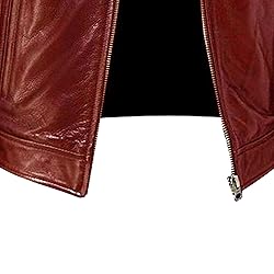 SWJGLITTR Men Slim Fit Motorcyle Leather Jacket