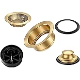 Garbage Disposal Flange 5-Piece Kit, 3.5" Putty-Free Leak-Proof Sink Stopper by UHOUSING