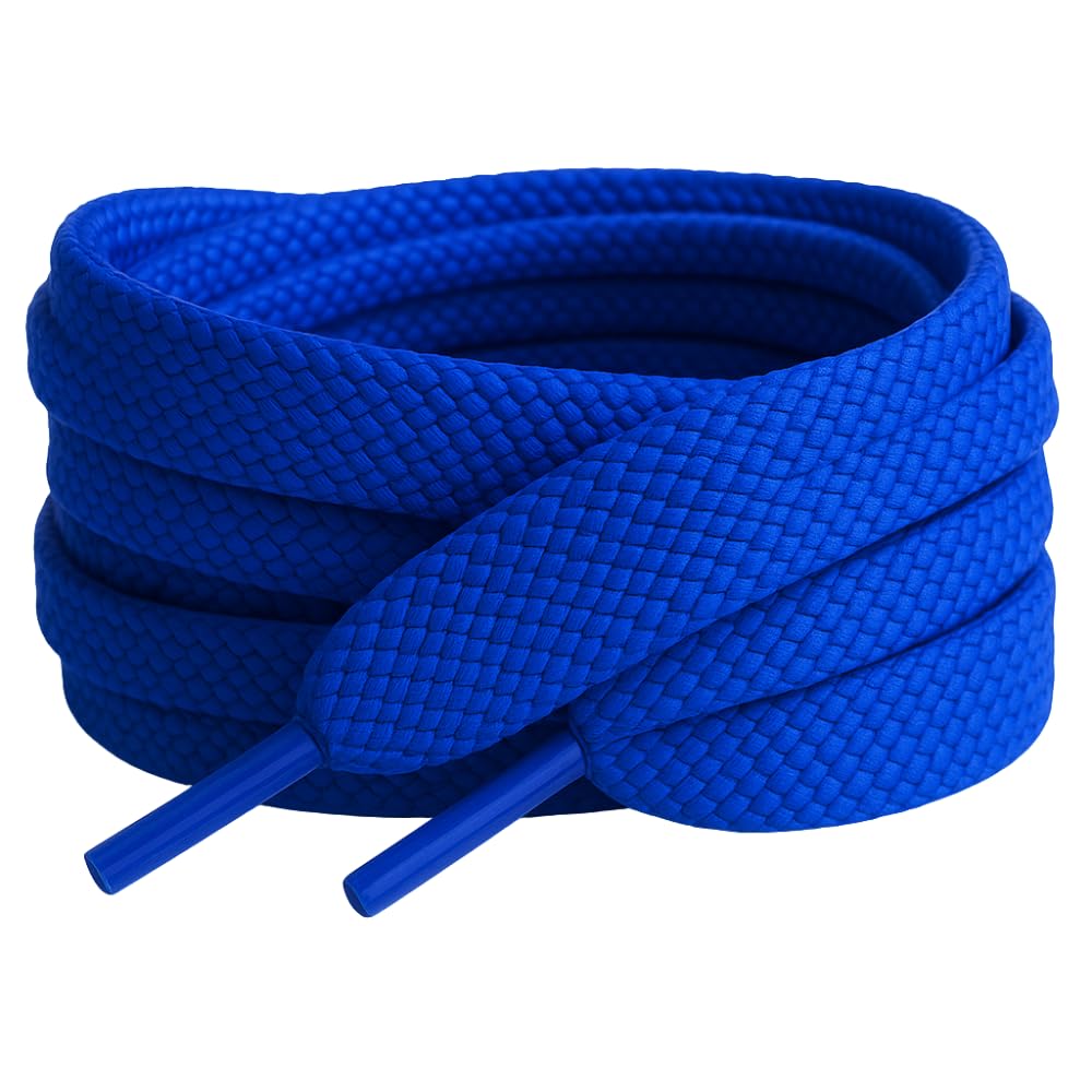 60cm / 23.5” Royal Blue Smart Laces® Flat Trainer Shoe laces ideal replacement laces for adults or kids Trainers sneakers athletic shoes boots Shoelaces