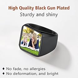 FindChic Customized Signet Photo Rings Square
