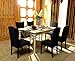 Subrtex Jacquard Stretch Dining Room Chair Slipcovers (2, Black Jacquard)