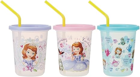 Amazon Co Jp スケーター ストロー付き タンブラー 3個 3ml ソフィア ディズニー Sih3st ホーム キッチン