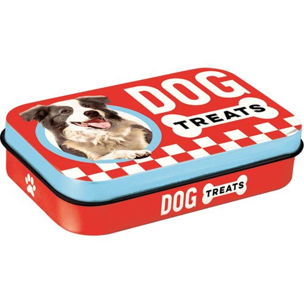 Nostalgic-Art 82206 Retro Dog Treats - Gift Idea for Dog Owners, Tin Box for Travel, Vintage Design, 4.15 L (Pack of 1)